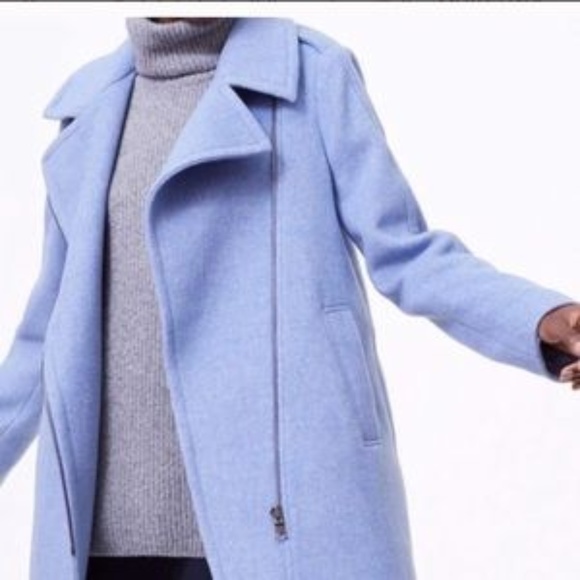 periwinkle wool coat